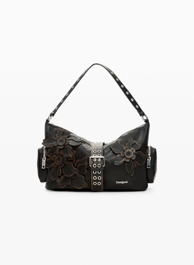 DESIGUAL Medium Bag With Flower Appliqués